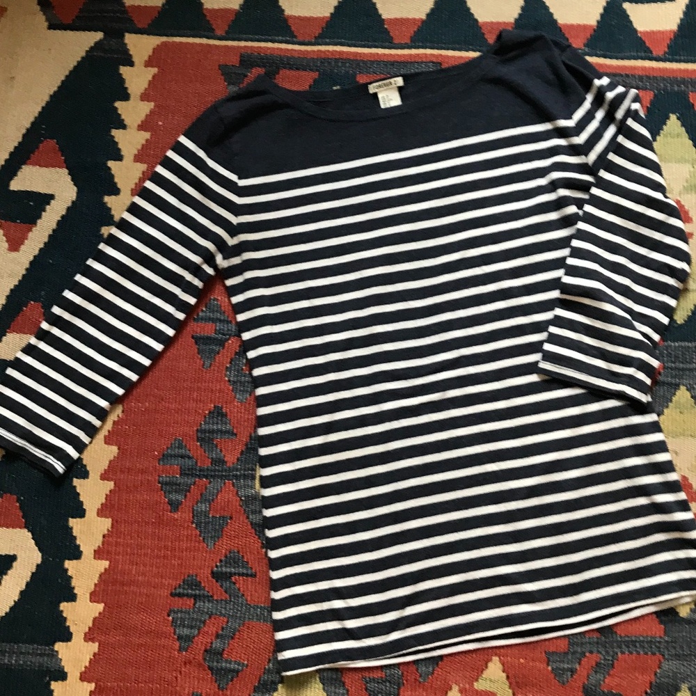 Classic Navy Striped Top